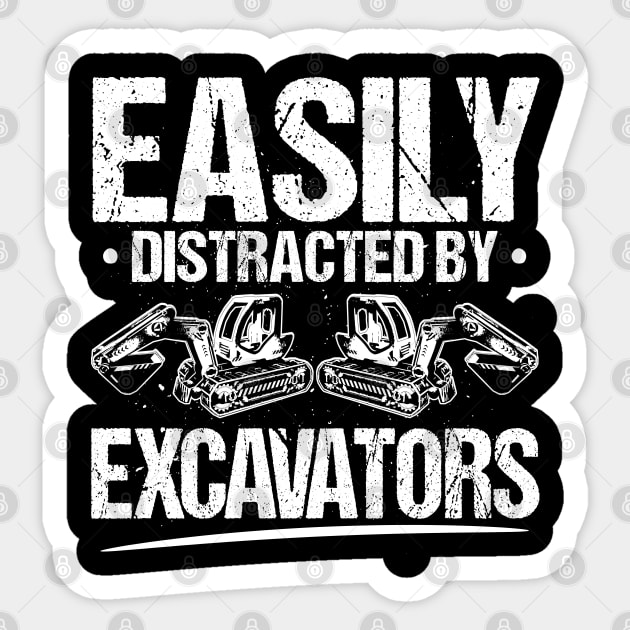 Heavy Equipment Operator Excavator Driver Gift Sticker by Krautshirts